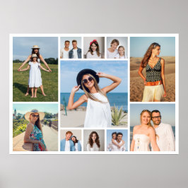 Poster Crie Sua Própria Colagem de 11 Fotos 