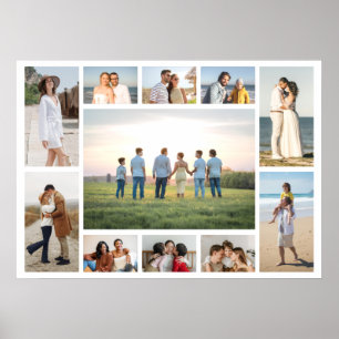 Poster Crie Sua Própria Colagem de 11 Fotos