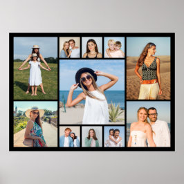 Poster Crie Sua Própria Colagem de 11 Fotos 