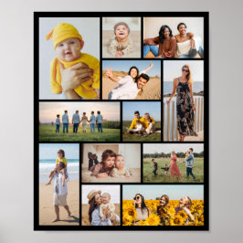 Poster Crie Sua Própria Colagem de 12 Fotos