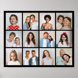Poster Crie Sua Própria Colagem de 12 Fotos