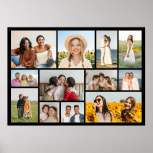 Poster Crie Sua Própria Colagem de 12 Fotos