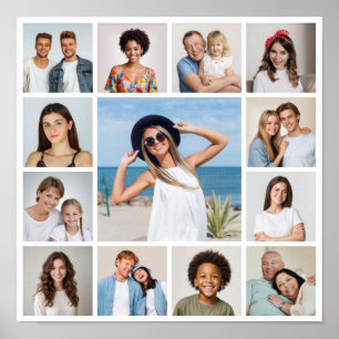 Poster Crie Sua Própria Colagem de 13 Fotos