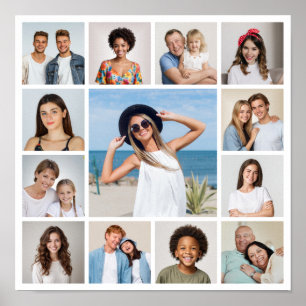 Poster Crie Sua Própria Colagem de 13 Fotos