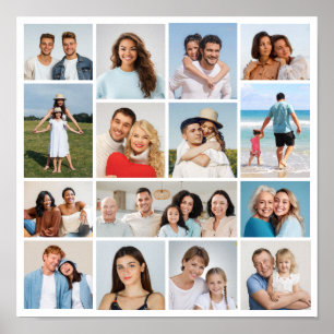 Poster Crie Sua Própria Colagem de 15 Fotos