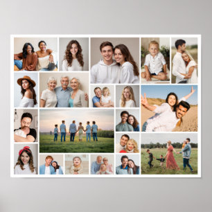 Poster Crie Sua Própria Colagem de 20 Fotos