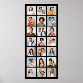 Poster Crie Sua Própria Colagem de 21 Fotos Editável em C