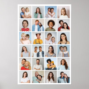 Poster Crie Sua Própria Colagem de 24 Fotos