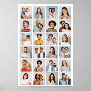 Poster Crie Sua Própria Colagem de 24 Fotos