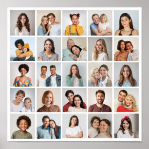 Poster Crie Sua Própria Colagem de 25 Fotos