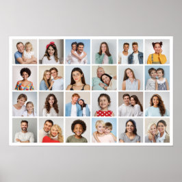 Poster Crie Sua Própria Colagem de 28 Fotos