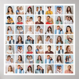 Poster Crie Sua Própria Colagem de 49 Fotos