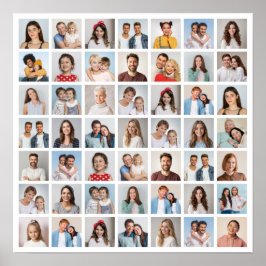 Poster Crie Sua Própria Colagem de 49 Fotos