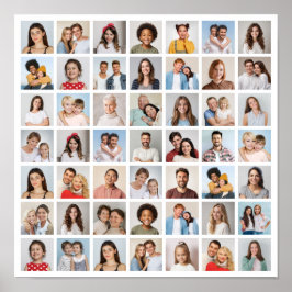 Poster Crie Sua Própria Colagem de 49 Fotos 