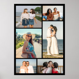Poster Crie Sua Própria Colagem de 6 Fotos