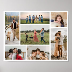 Poster Crie Sua Própria Colagem de 7 Fotos