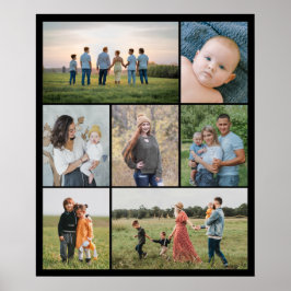 Poster Crie Sua Própria Colagem de 7 Fotos
