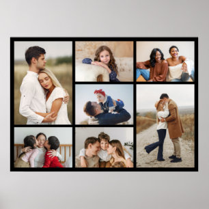 Poster Crie Sua Própria Colagem de 7 Fotos