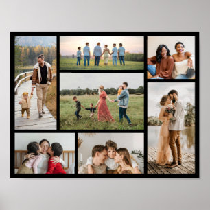 Poster Crie Sua Própria Colagem de 7 Fotos