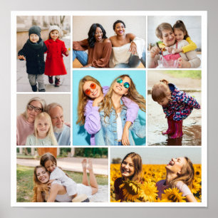 Poster Crie sua própria colagem de 8 fotos