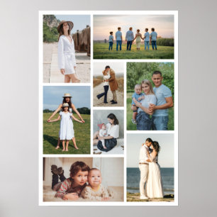 Poster Crie sua própria colagem de 8 fotos
