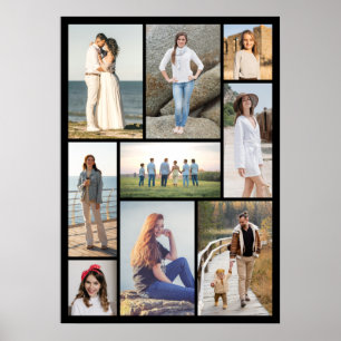 Poster Crie Sua Própria Colagem de 9 Fotos