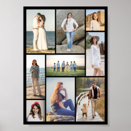 Poster Crie Sua Própria Colagem de 9 Fotos