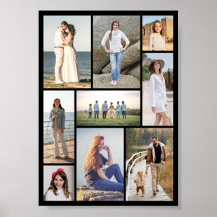 Poster Crie Sua Própria Colagem de 9 Fotos
