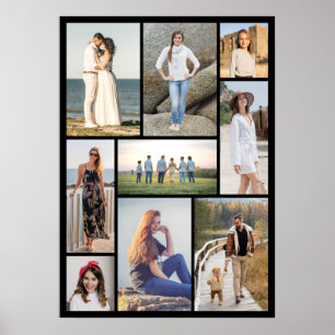 Poster Crie Sua Própria Colagem de 9 Fotos