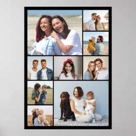 Poster Crie Sua Própria Colagem de 9 Fotos