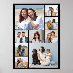 Poster Crie Sua Própria Colagem de 9 Fotos