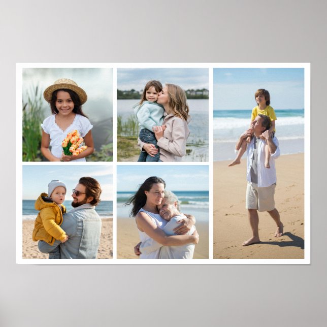 Poster Crie sua própria colagem de fotos (Frente)