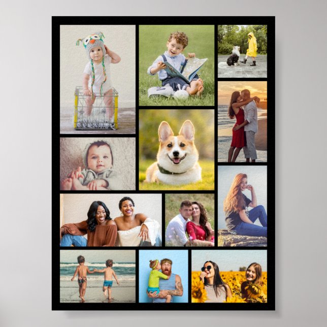 Poster Crie Sua Própria Colagem De Fotos 12 (Frente)