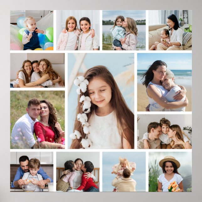 Poster Crie Sua Própria Colagem De Fotos 13 (Frente)