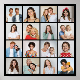 Poster Crie Sua Própria Colagem De Fotos 16