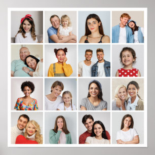 Poster Crie Sua Própria Colagem De Fotos 16