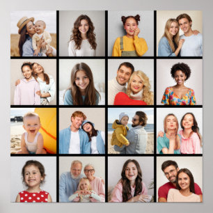 Poster Crie Sua Própria Colagem De Fotos 16