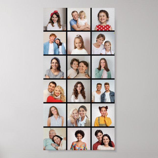 Poster Crie Sua Própria Colagem De Fotos 18 (Frente)