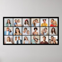 Crie Sua Própria Colagem de Fotos 18 Cor Editável