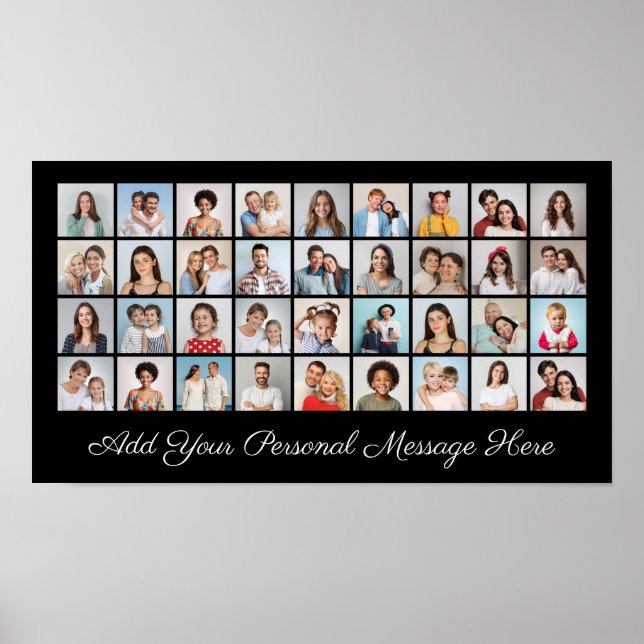 Poster Crie Sua Própria Colagem De Fotos 36 (Frente)