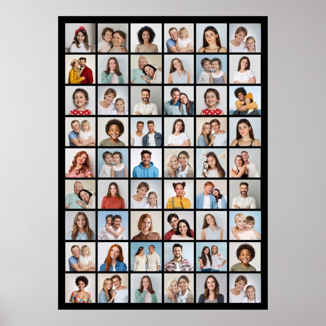 Poster Crie Sua Própria Colagem De Fotos 54 (Frente)