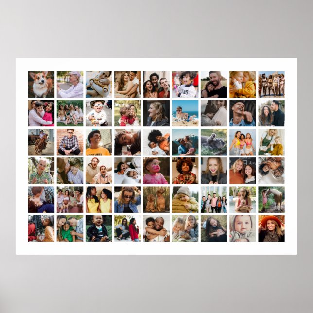 Poster Crie Sua Própria Colagem De Fotos 54 (Frente)