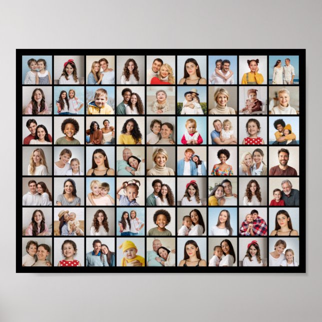 Poster Crie Sua Própria Colagem De Fotos 63 (Frente)