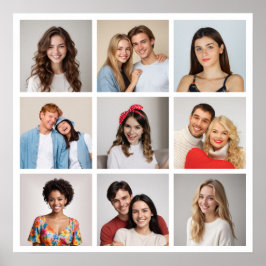 Poster Crie sua própria colagem de fotos de 9