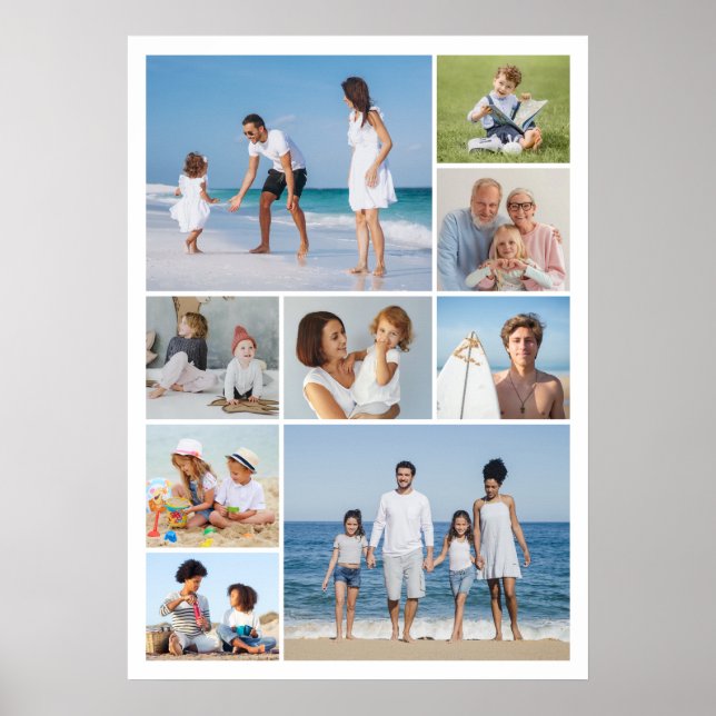 Poster Crie sua própria colagem de fotos de 9 (Frente)