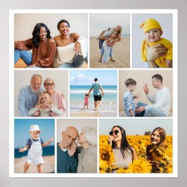 Poster Crie sua própria colagem de fotos de 9