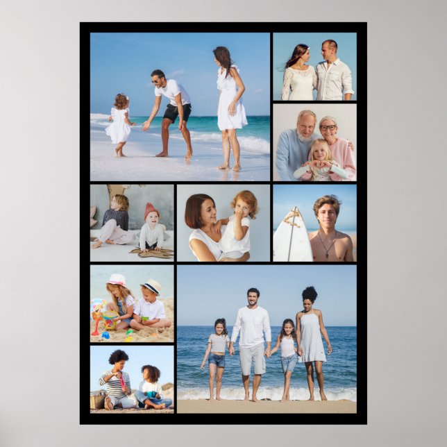 Poster Crie sua própria colagem de fotos de 9 (Frente)