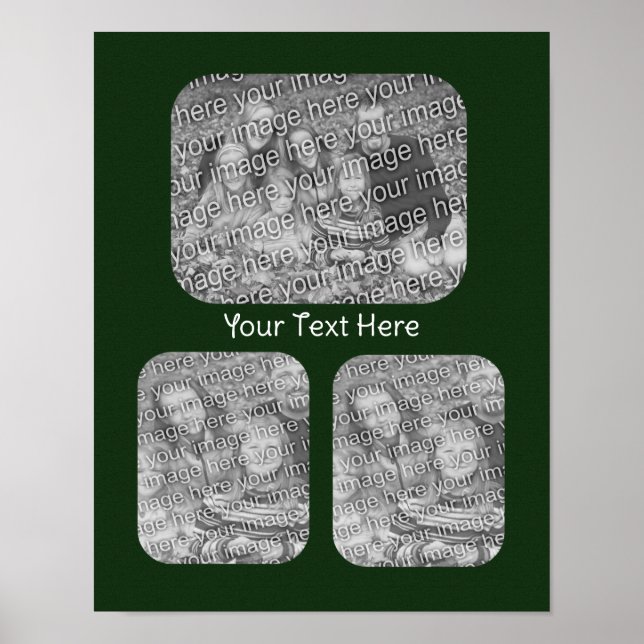 Poster Crie sua própria colagem de fotos personalizada (Frente)