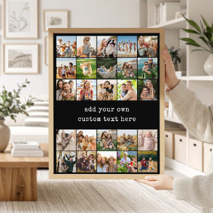 Poster Crie Sua Própria Colagem de Fotos Personalizada co