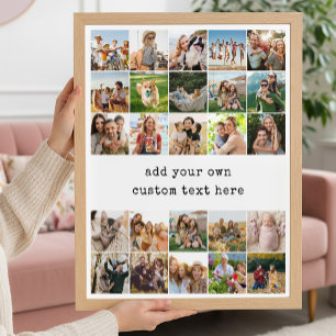 Poster Crie Sua Própria Colagem de Fotos Personalizada co